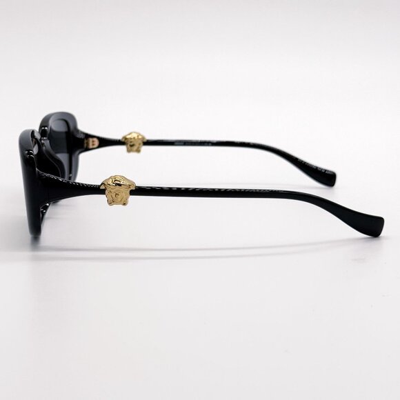 NEW VERSACE SUNGLASSES VE4504D GB1/87 BLACK WOMEN EYEWEAR